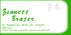 zsanett brajer business card